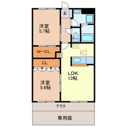 愛野駅 徒歩20分 1階の物件間取画像